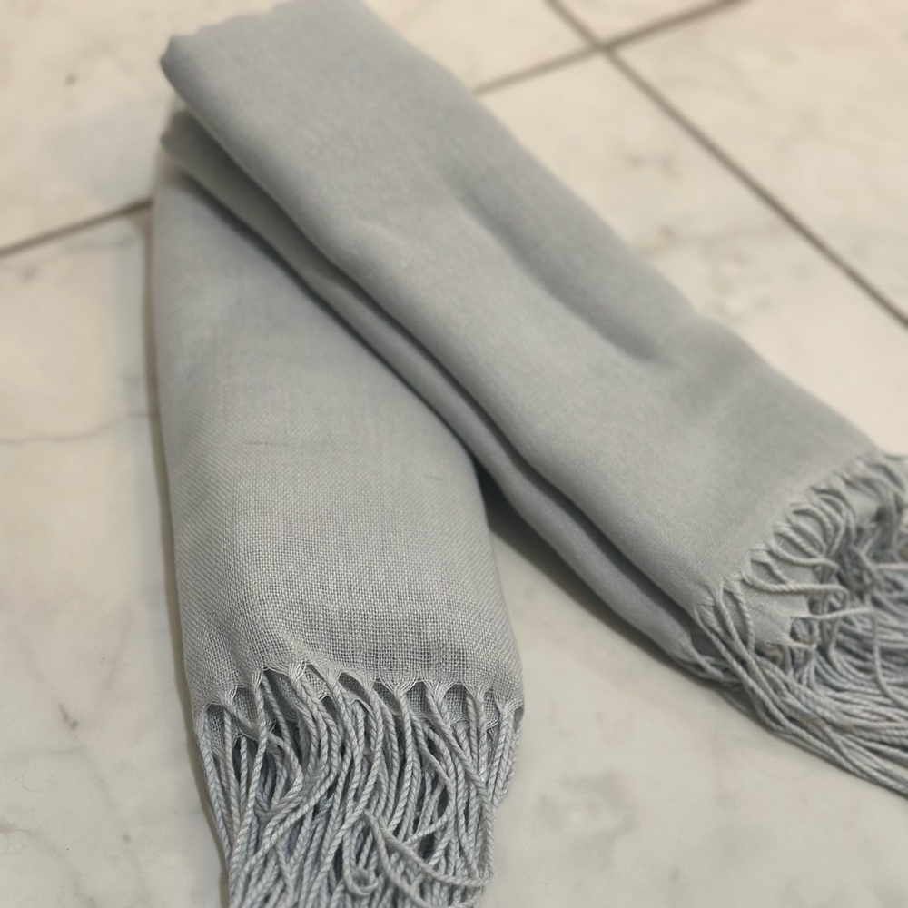 Slate gray pashmina scarves